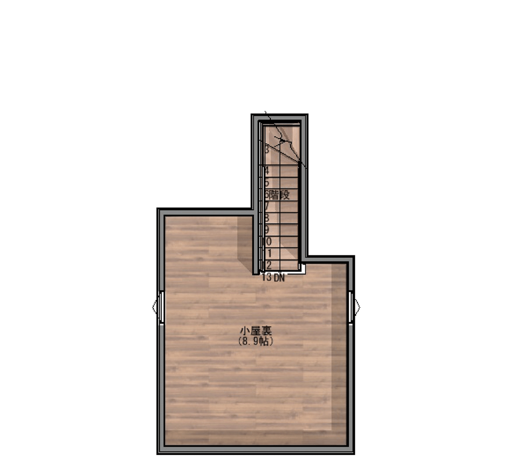 あきる野建売小屋裏